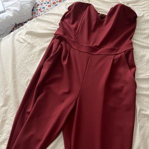 Express Women’s Strapless Jumpsuit